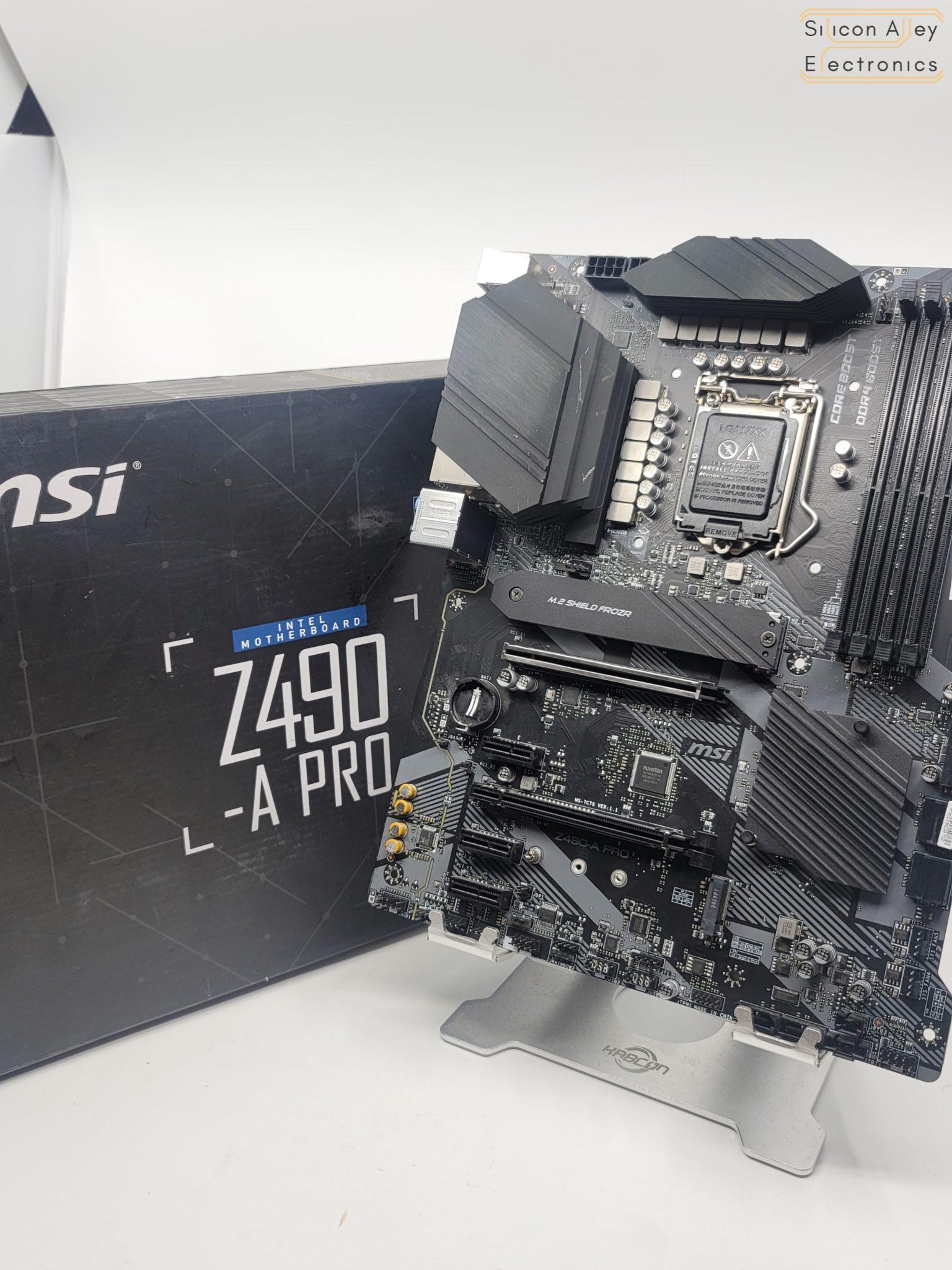 MSI Z490-A Pro Intel LGA 1200 DDR4 ATX Motherboard - Silicon Alley