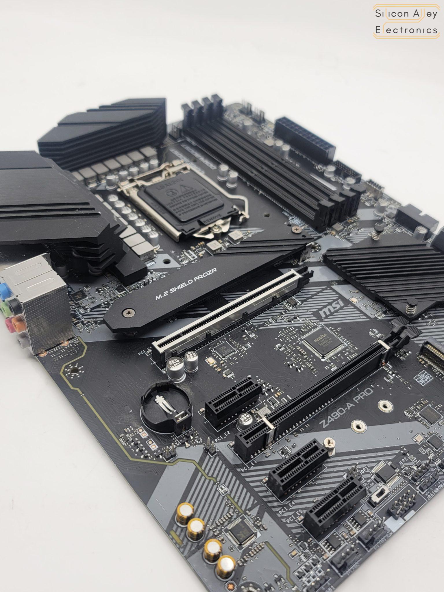 MSI Z490-A Pro Intel LGA 1200 DDR4 ATX Motherboard - Silicon Alley