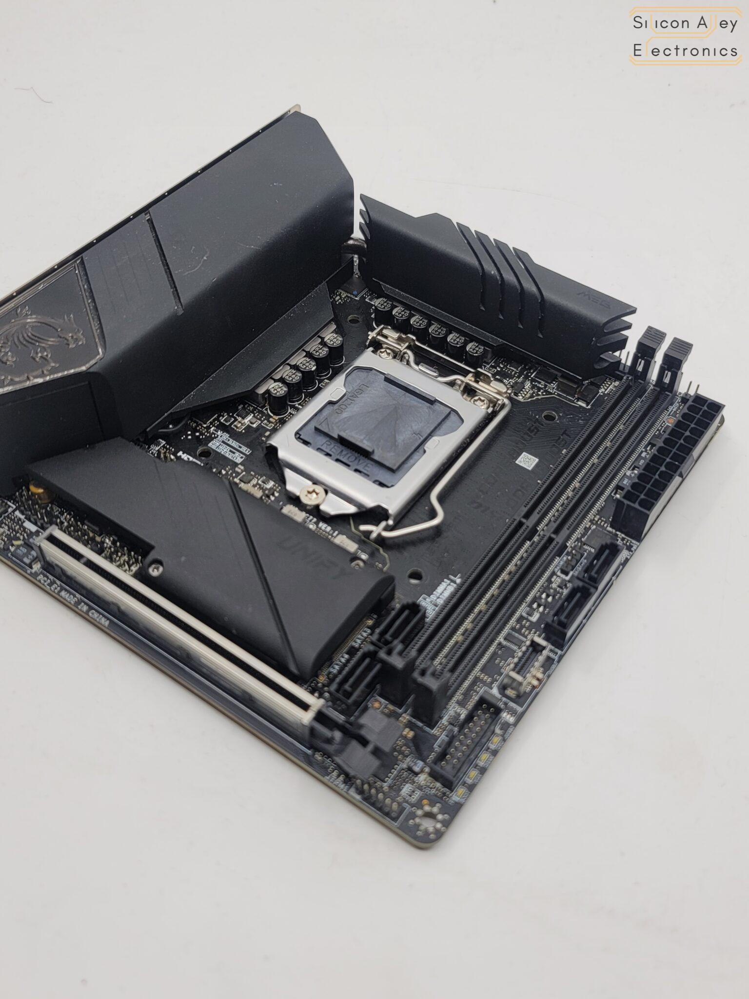 MSI MEG Z490I Unify Intel LGA 1200 DDR4 ITX Motherboard - Silicon 