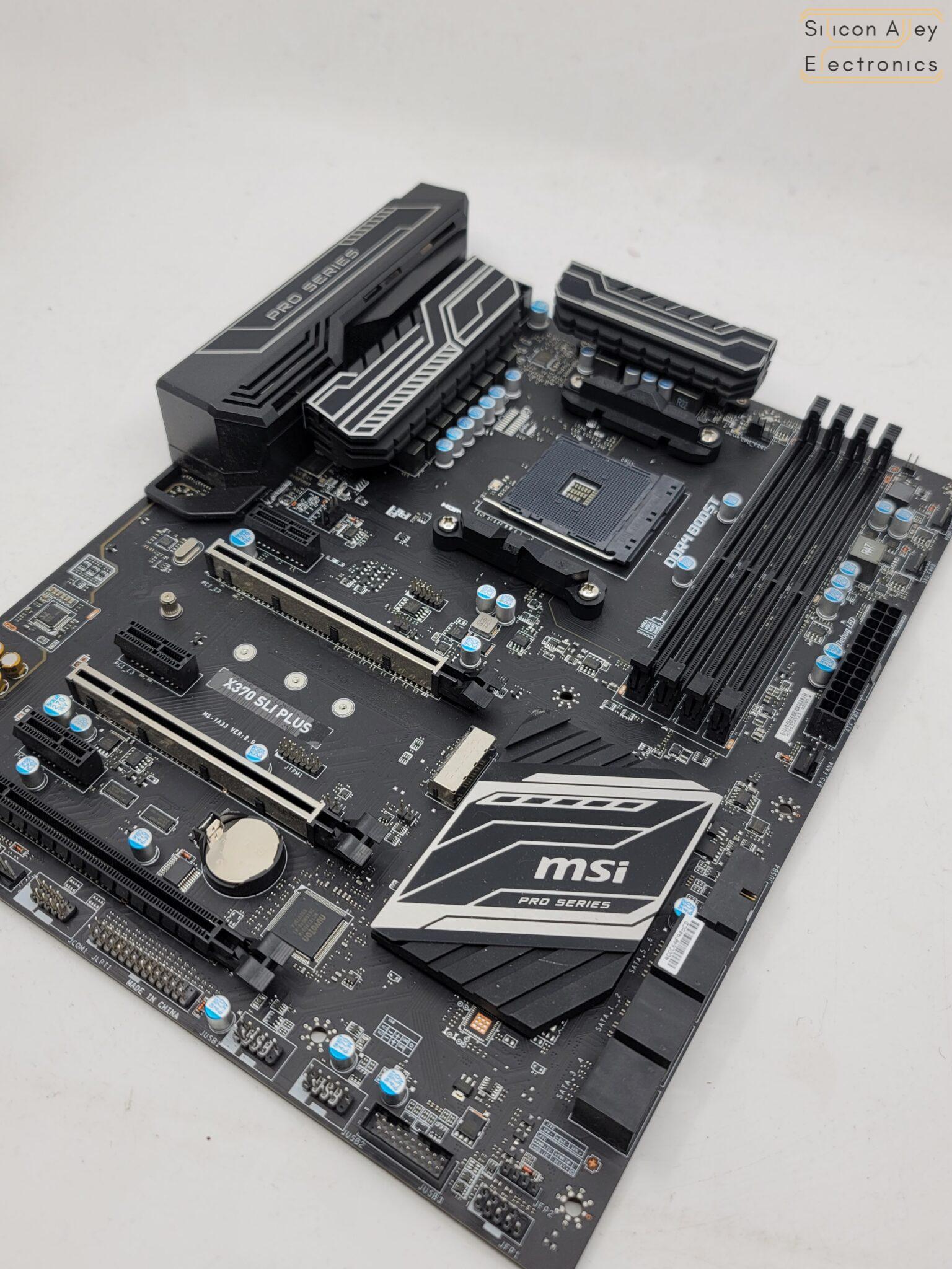 MSI X370 SLI Plus AMD AM4 ATX Motherboard - Silicon Alley Electronics