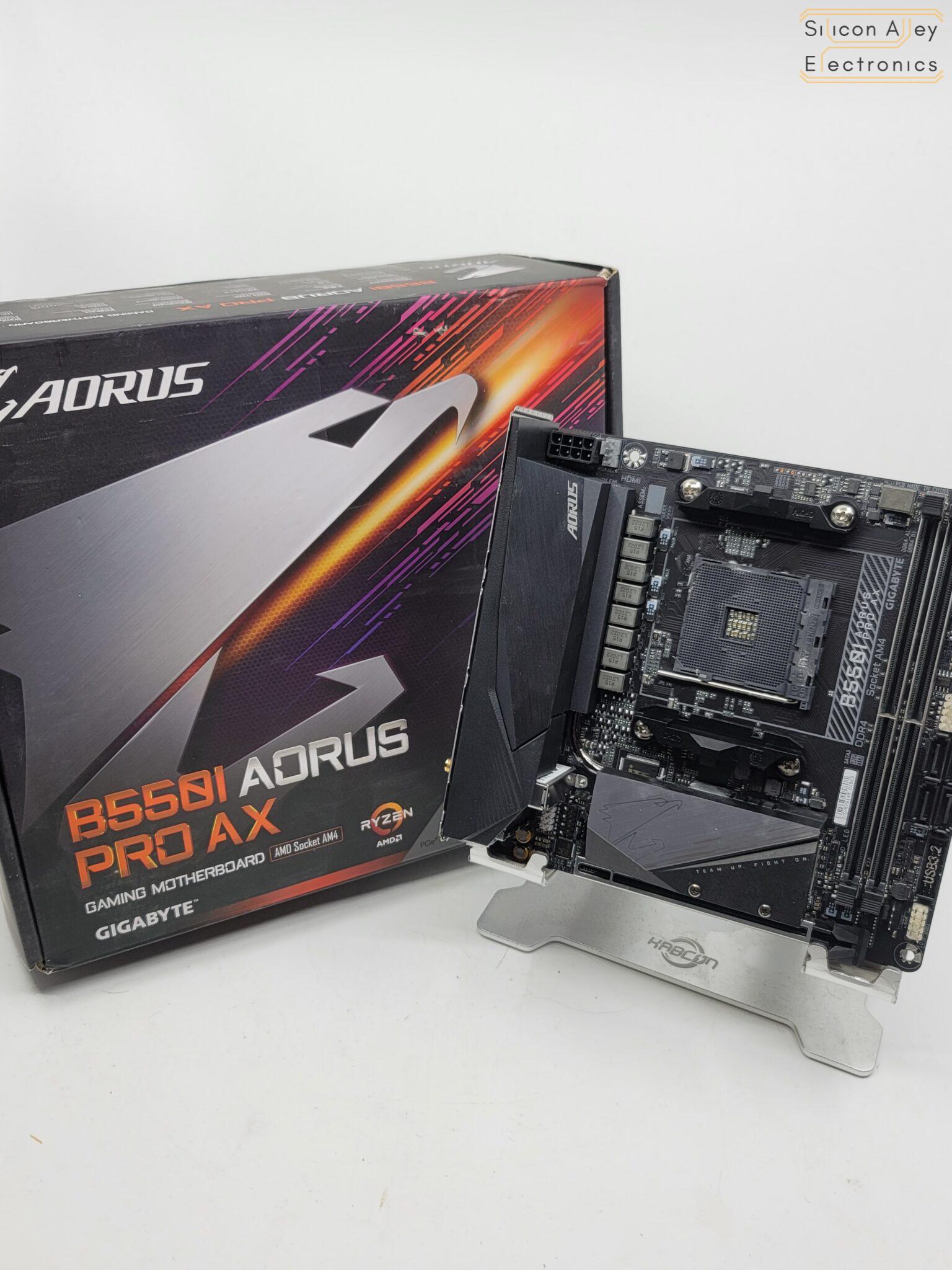 Gigabyte B550I Aorus Pro AX AMD AM4 ITX Motherboard - Silicon