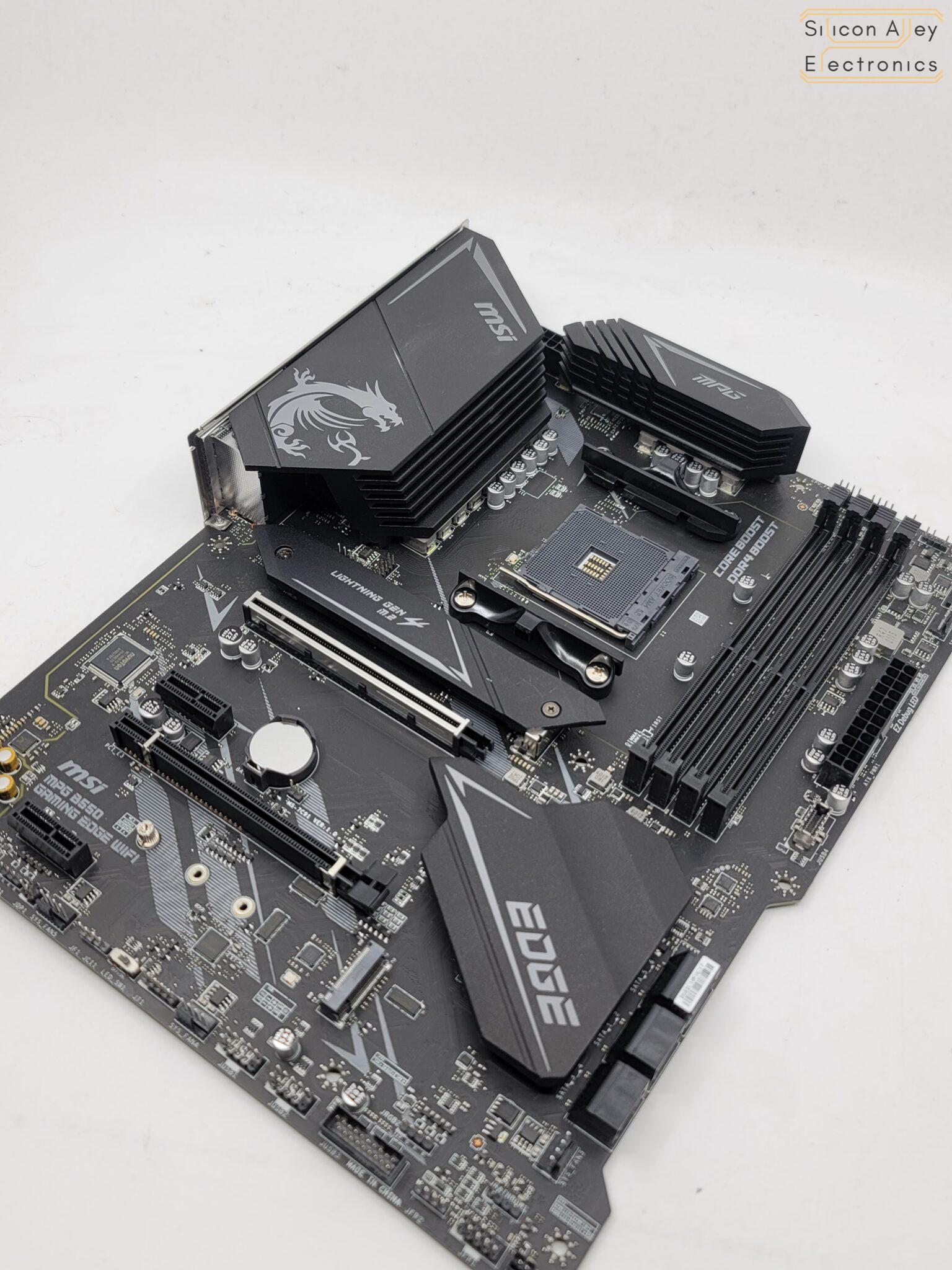 MSI MPG B550 Gaming Edge Wifi AMD AM4 ATX Motherboard - Silicon
