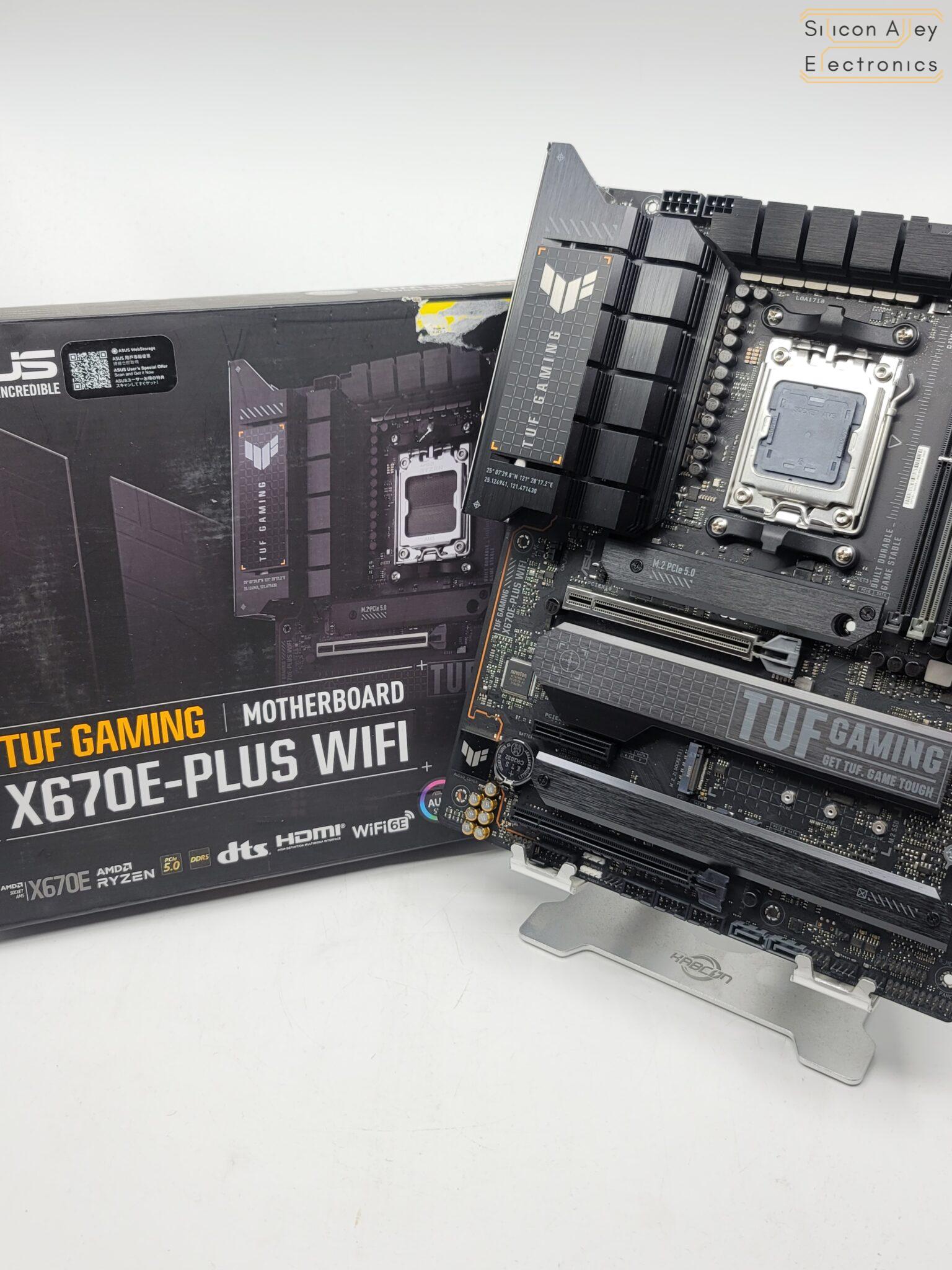 ASUS TUF Gaming X670E-Plus Wifi AMD AM5 ATX Motherboard - Silicon