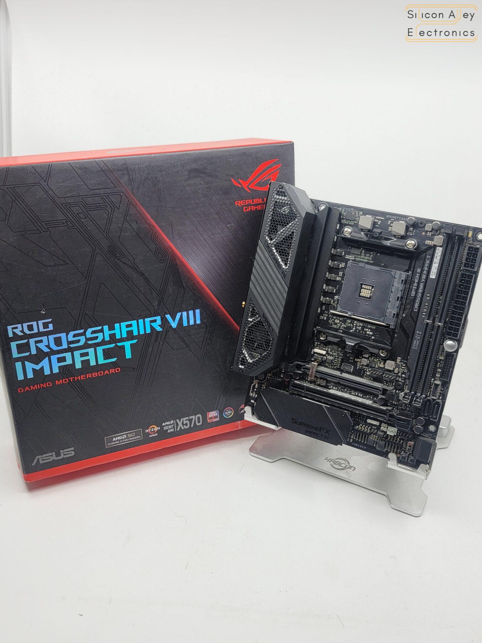 ASUS ROG Crosshair VIII Impact AMD X570 AM4 Motherboard - Silicon